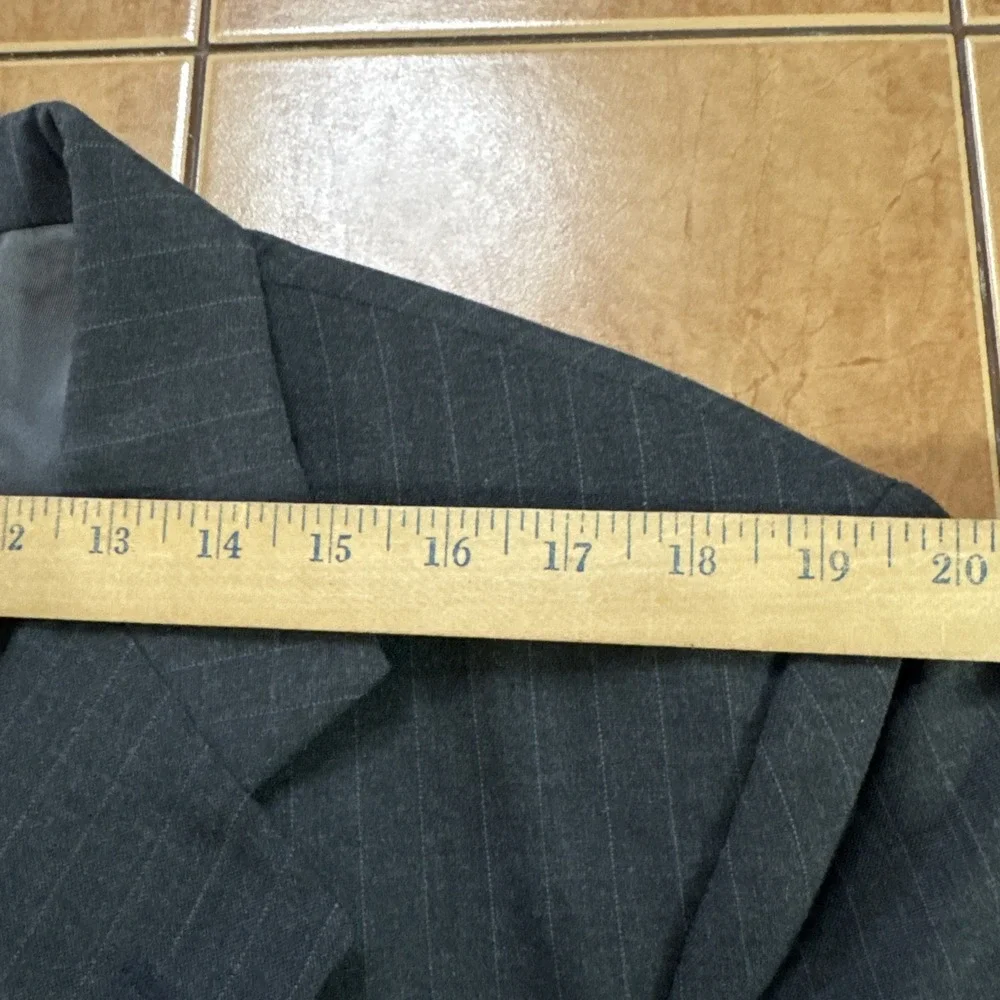 Hardwick Clothes‎ 2 Piece Suit Mens 44L 36 x 31 Dark Gray Pin Stripe Vintage USA
